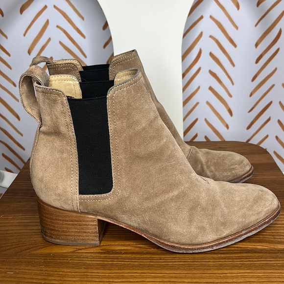 Rag & Bone Chelsea Walker Boot Tan Suede size 38.5 - Picture 3 of 14